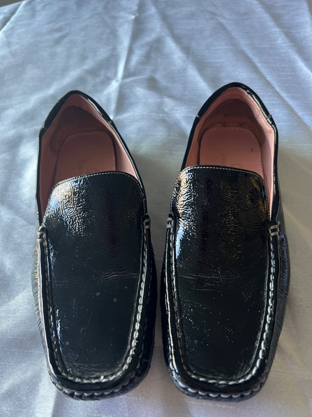 Cole Haan Black Pam Patent Women's Slip-On Loafers size 9B comfortable fit